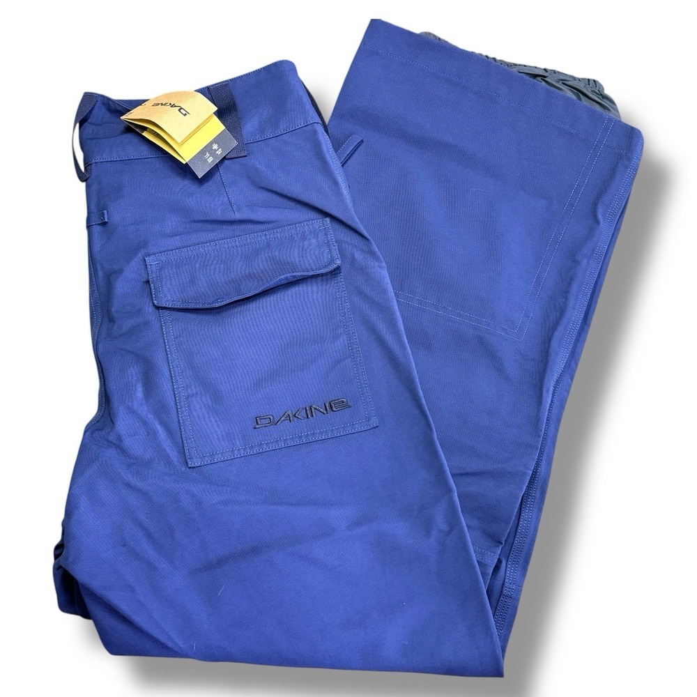 Dakine Men's Medium A-1 Snow Pants Deep Navy Waterproof 10K Ski Snowboard RECCO
